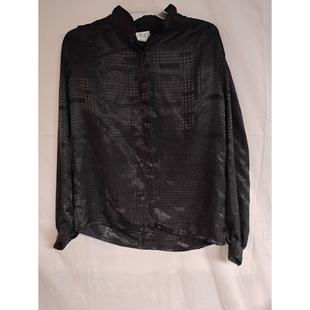Laurice Woman's Size 14 Polyester Button Blouse Business Career Shiny Office
